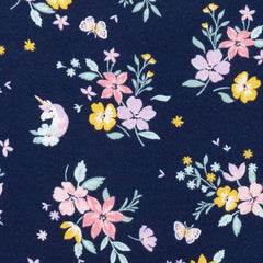 CARTERS NAVY FLORAL JERSEY DRESS