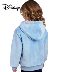 DISNEY PRINCESS PLUSH SHERPA HOODED JACKET - SKY BLUE