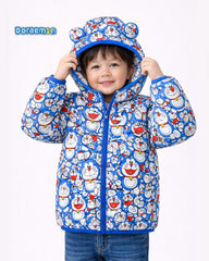 DORAEMON ULTRA LIGHT WEIGHT PUFFER JACKET WITH HOOD