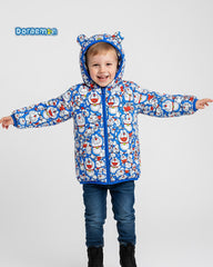 DORAEMON ULTRA LIGHT WEIGHT PUFFER JACKET WITH HOOD