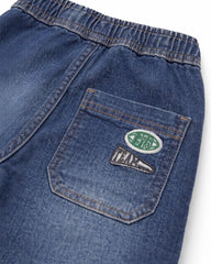 EL CORTE INGLES DEEP BLUE COMFORT DENIM JOGGERS PANT