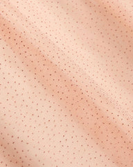 FUNKY STARS GIRLS GLITTER MESH A-LINE DRESS - PEACH BLUSH