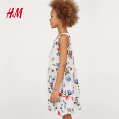 H&M White/Floral Girls Dress