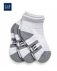 GAP GREY ANKLE SOCKS - 3 PACK