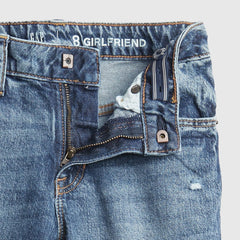 GAP KIDS MID RISE GIRLFRIEND DENIM JEANS