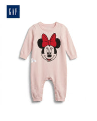 GAP LIGHT PINK MINNIE MOUSE KNIT ROMPER