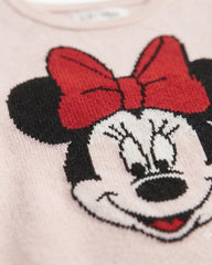 GAP LIGHT PINK MINNIE MOUSE KNIT ROMPER