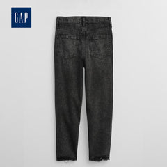 GAP MEDIUM FIT BLACK FRAYED HEM JEANS