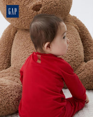 GAP RED BUNNY PRINT COTTON SLEEPSUIT