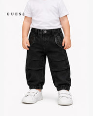 GUESS BAMBINO BLACK REGULAR FIT JEANS