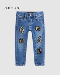 GUESS BLUE DENIM GIRLS SERUINED JEANS