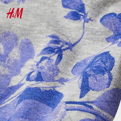 H&M ARIZONA BLUE FLORAL PRINTED TOP