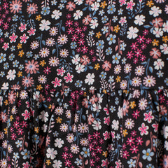 H&M PURPLE FLORAL COTTON JERSEY DRESS