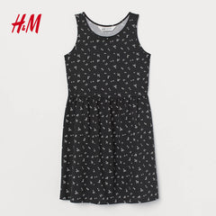 H&M Black/Floral Girls Dress