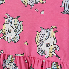 H&M CERISE UNICORNS COTTON JERSEY DRESS