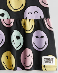 H&M DARK GREY SMILEY WORLD DRESS