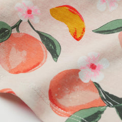 H&M LIGHT BEIGE PEACHES PRINTED T-SHIRT