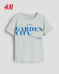 H&M LIGHT GREEN GARDEN CITY T-SHIRT