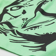 H&M LIGHT GREEN T-REX T-SHIRT