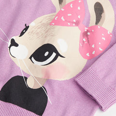 H&M LIGHT PURPLE RABIT JUMPER