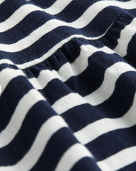 H&M NAVY STRIPED JERSEY DRESS