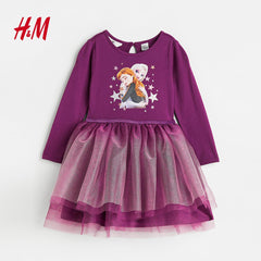 H&M PURPLE FROZEN TULLE DRESS