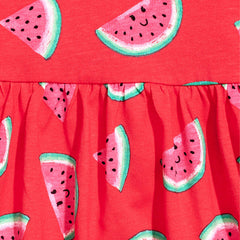 H&M WATERMELON PATTERENED JESRSEY DRESS
