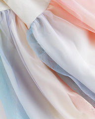H&M WHITE UNICONR JERSEY DRESS WITH TULLE SKIRT