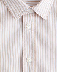 H&M BEIGE STRIPED COTTON SHIRT