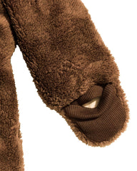 H&M BROWN PILE ALL IN ONE SUIT WITH EARS 7008