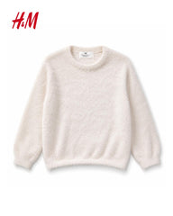 H&M CREAM FLUFFY FLUFFY KNIT JUMPER