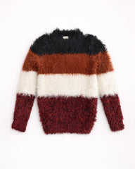 H&M MULTI COLOR SOFT FLUFFY SWEATER
