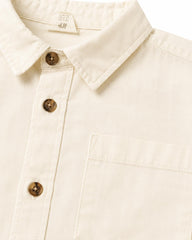 H&M OFF WHITE COTTON SHIRT