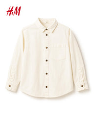 H&M OFF WHITE COTTON SHIRT
