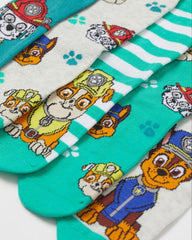 H&M PAW PATROL 5 PACK KIDS CREW SOCKS