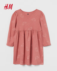 H&M ROSE PINK UNICORN PREINTED DRESS