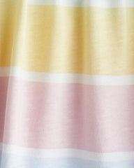H&M YELLOW STRIPED PATTERNED JERSEY DRESS