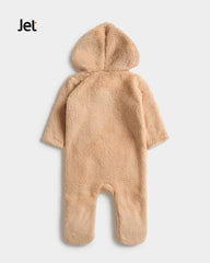 JET TEDDY HELLO WORLD FLEECE ROMPER