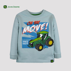 JOHN DEERE AQUA ON THE MOVE LONG SLEEVE T-SHIRT