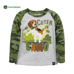 JOHN DEERE CUTER IN CAMO T-SHIRT