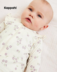 KAPPAHL CREAM FLORAL FRILL ZIP P ROMPER