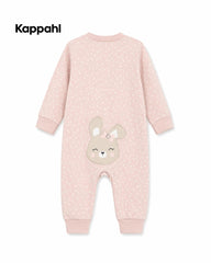KAPPAHL PINK POLKA DOT BUNNY ZIP UP ROMPER