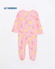LC WAIKIKI PINK PRINTED BABY ROMPER