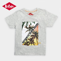 LEE COOPER GREY AUTHENTIC DENIM PRINTED TSHIRT