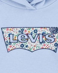 LEVIS LIGHT BLUE BATWING LOGO PULLOVER HOODIE