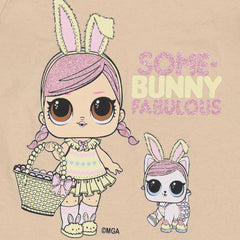 L.O.L. BEIGE SOME BUNNY T-SHIRT
