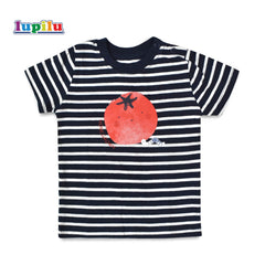 LUPILU BLUE STRIPED HOMEGROWN T-SHIRT