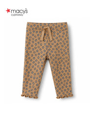 MACYS BROWN ANIMAL PRINT RIBBLE LEGGING