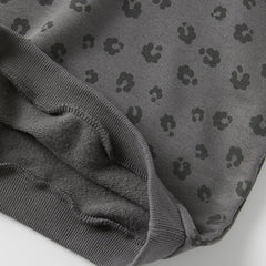 MACYS CHARCOAL ANIMAL PRINTED SWEATSHIRT