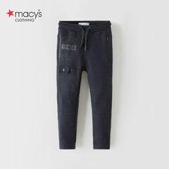 MACYS DARK NAVY CARGO STYLE SPORT TROUSER